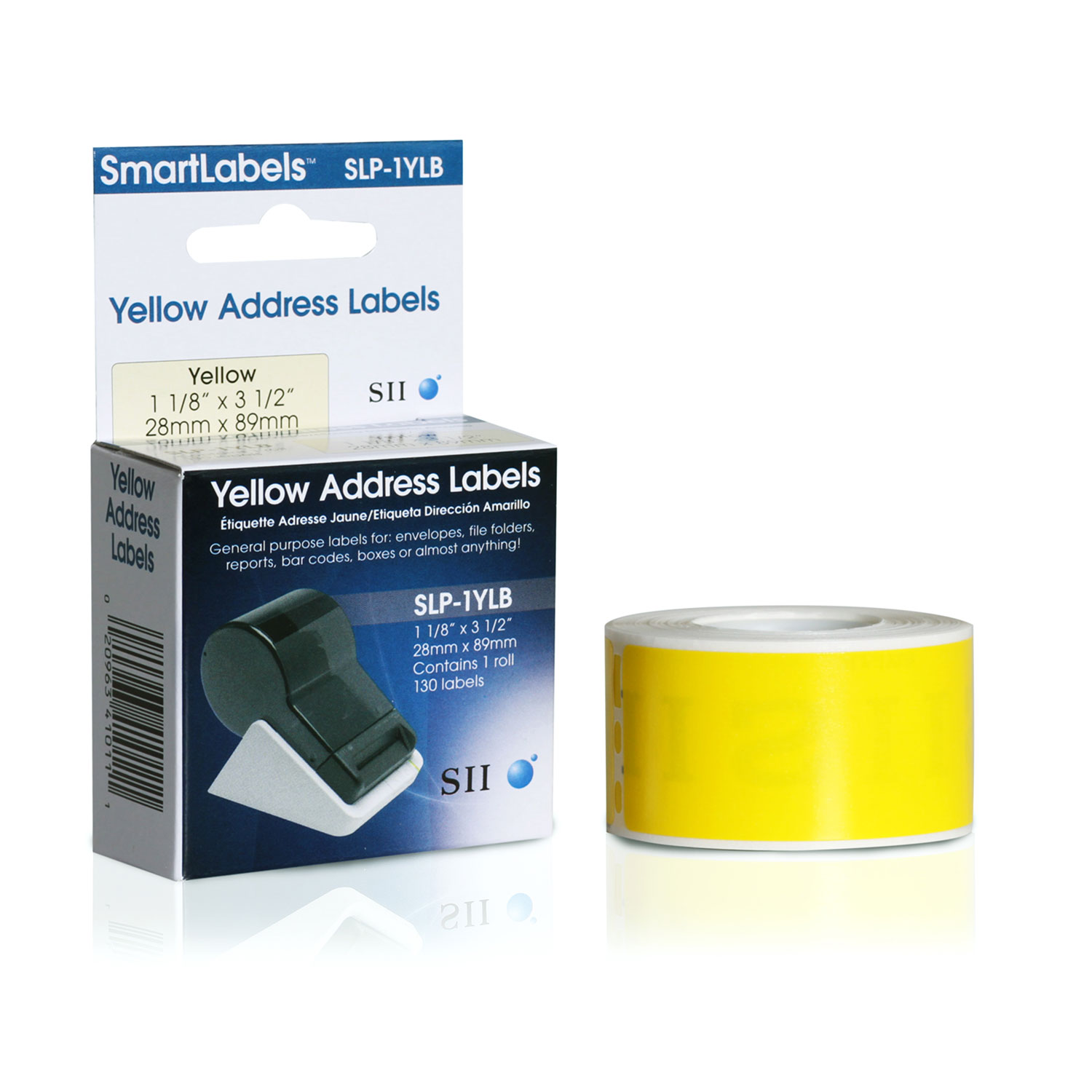 Yellow Address Labels - SLP-1YLB - Smart Label Printers | Seiko Instruments  USA