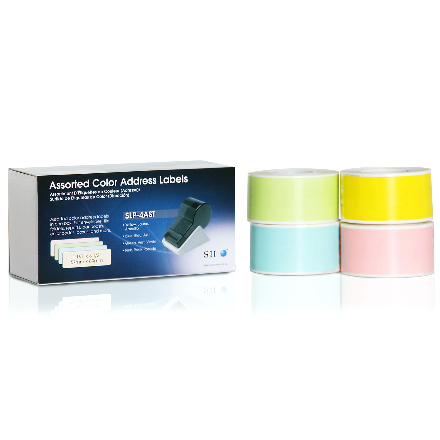 Address Labels (Assorted Colors) - SLP-4AST - Smart Label Printers | Seiko  Instruments USA