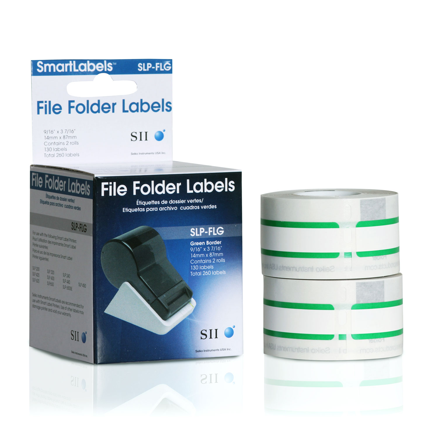 Green Label Maker and Rolls of Clear Labels Bundle 通販
