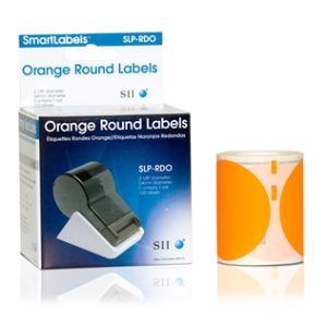 Orange Round Labels – SLP-RDO