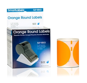 Orange Round Labels - SLP-RDO