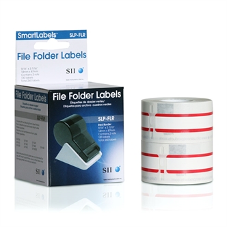 Red File Folder Labels - SLP-FLR
