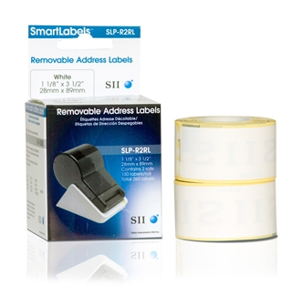 Removable Address Labels - SLP-R2RL - Smart Label Printers | Seiko  Instruments USA