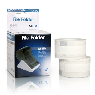 White File Folder Labels - SLP-FLW